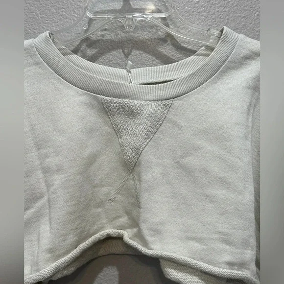 Niyama Sol crop kimono sweatshirt in stone Size Medium Yoga Athleisure - Picture 6 of 10